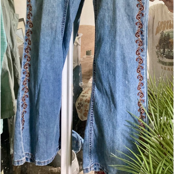 COS Jeans with side embroidery paisley details- bootcut. - Picture 4 of 4